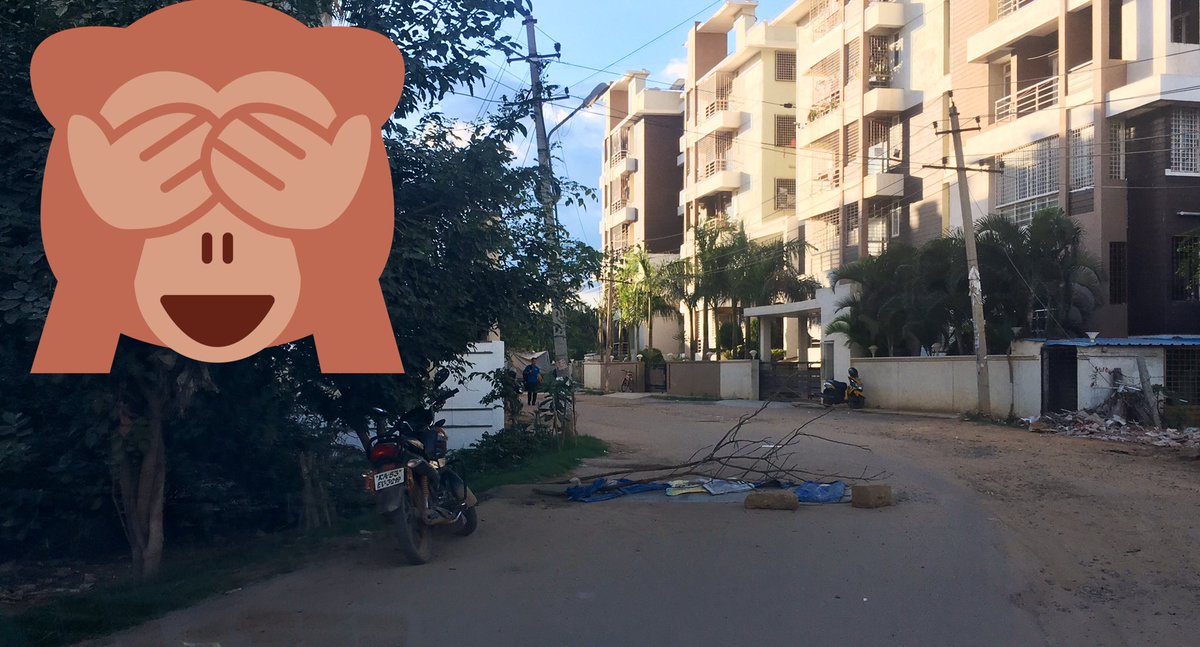 SaveKadugodi's tweet image. Yet another joke on us in #Kadugodi 
There is no road, but two #speedbreakers have come up near HDFCbank road, Opp Keerthi Heights appt. No Keerthi, only heights of apathy