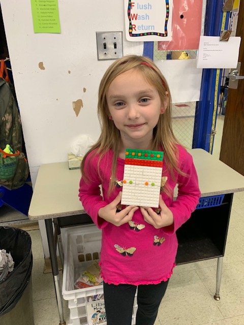 First_Grade_Fun's tweet photo. We had fun during our STEM #legochallenge this morning.  #firstgraders did a great job designing a new and unique flag.  #rutlandne #lego @paigner @principalengels https://t.co/lPyw3tixgr