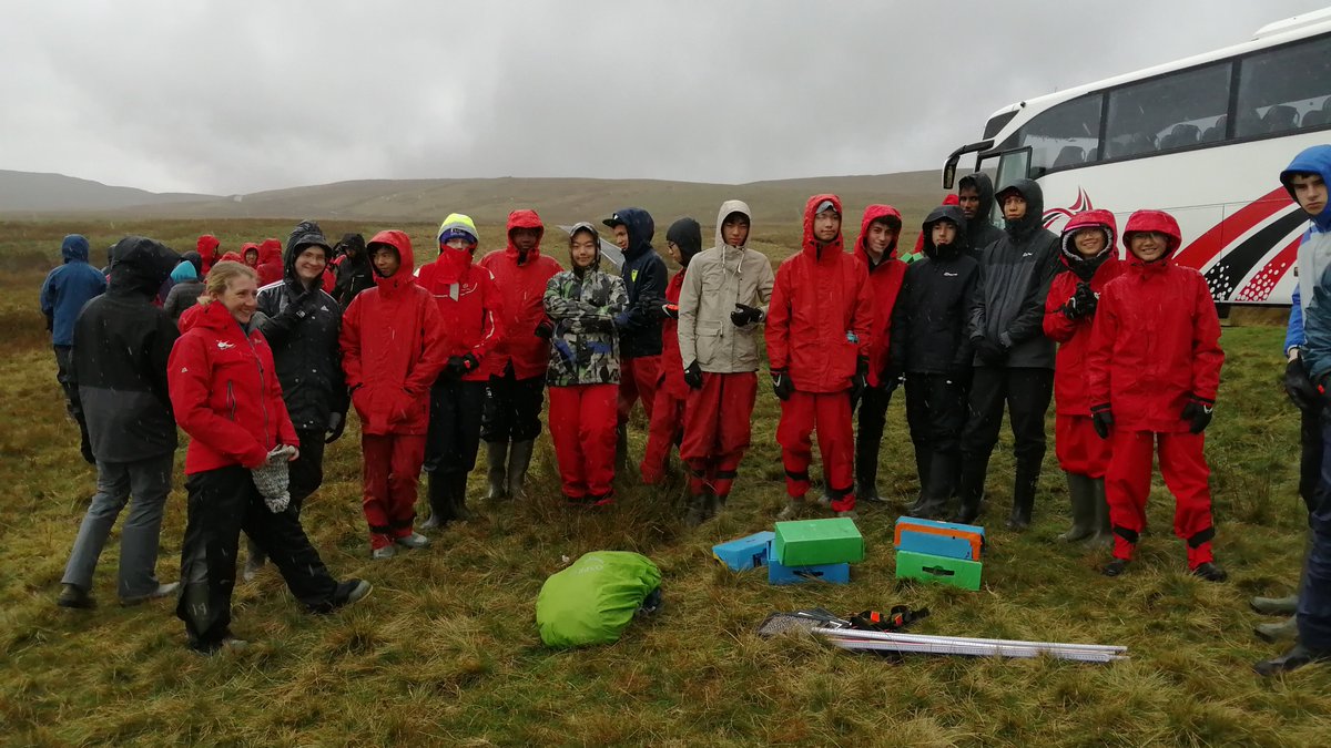 GeogDeptCC's tweet photo. A grey day on Mignite Moor Snowdonia. Our hardy Form 5 Geographers learned how to investigate river processes near the source of the River Conwy. They were brilliant; getting into 1st,2nd and 3rd order streams. #Geography #ConcordCollege #AcademicExcellence https://t.co/zklF8fzvzF