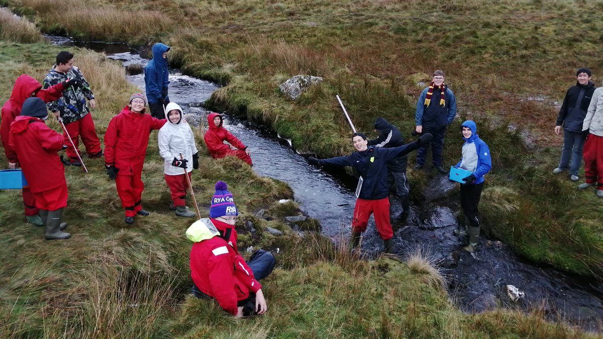 GeogDeptCC's tweet photo. A grey day on Mignite Moor Snowdonia. Our hardy Form 5 Geographers learned how to investigate river processes near the source of the River Conwy. They were brilliant; getting into 1st,2nd and 3rd order streams. #Geography #ConcordCollege #AcademicExcellence https://t.co/zklF8fzvzF
