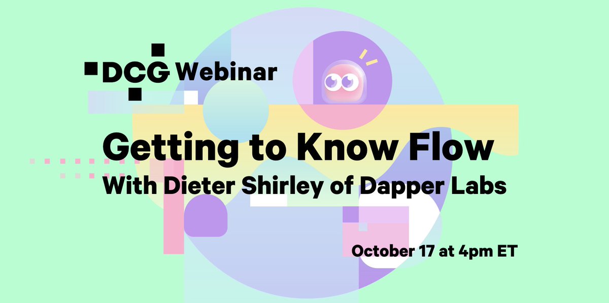 DCGco's tweet photo. Don't miss our webinar Thursday with @dapper_labs on #FlowNetwork and the entertainment, music and gaming projects it will support. Reserve your spot - https://t.co/NdJhnU5TtF https://t.co/5KdYm30DLO