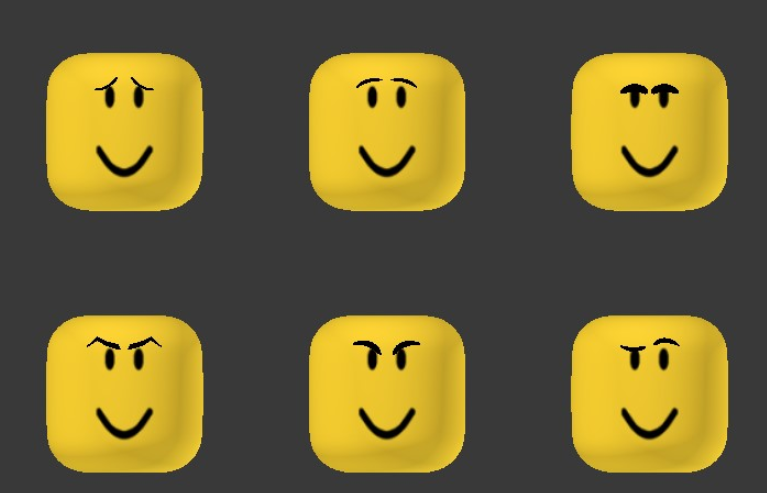 Maplestick On Twitter There S Nearly 150 Roblox Faces Without Eyebrows The Addition Of Brows As Face Accessories Would Open A Whole New World Of Unique Expressions Https T Co Jsmefgiy9m - all the roblox faces