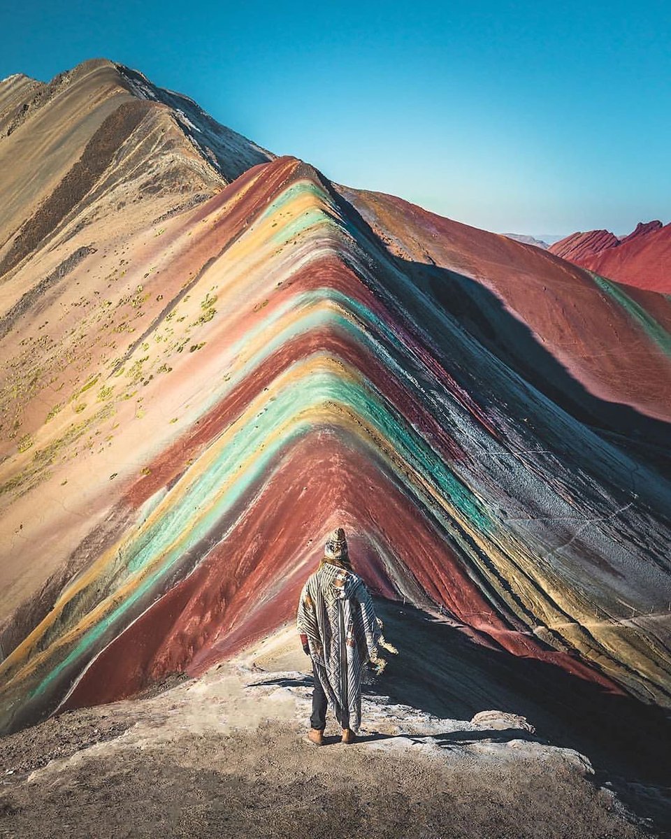 AdventureTripr's tweet image. In #Peru, locals say they only discovered 16,000-foot Rainbow Mountain six years ago after glacial retreat and snowmelt. Would you be willing to make the trek to this holy hill? 
Photo: @ErrinCasa