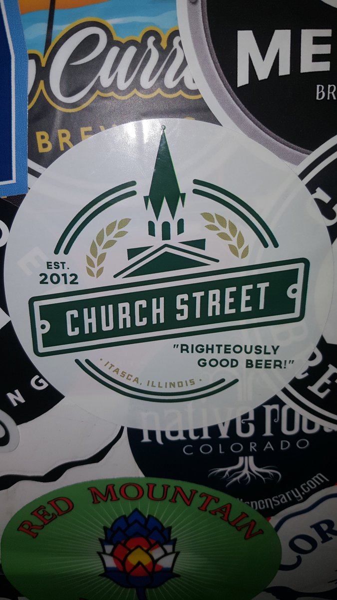 TheProphetKane's tweet photo. Big shout-out to the Breweries at the 2019 #gabf that brought stickers for guys like me. @AbsolutionBrew @ConfluenceBrew @ChurchStBrew @LewisnClarkBeer https://t.co/TNbBC4MAv3