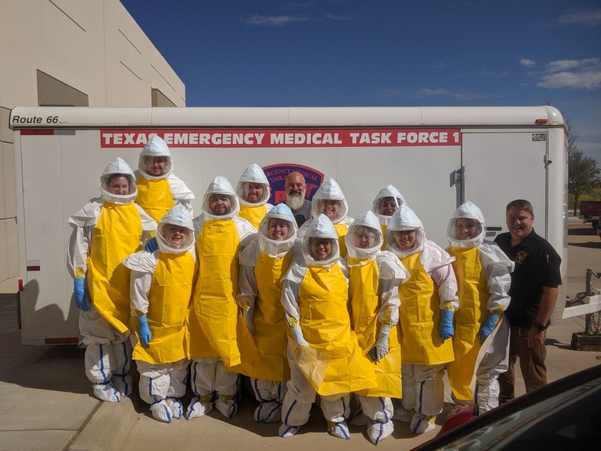 TXEMTF1 rocking the bio suits at Infectious disease training !