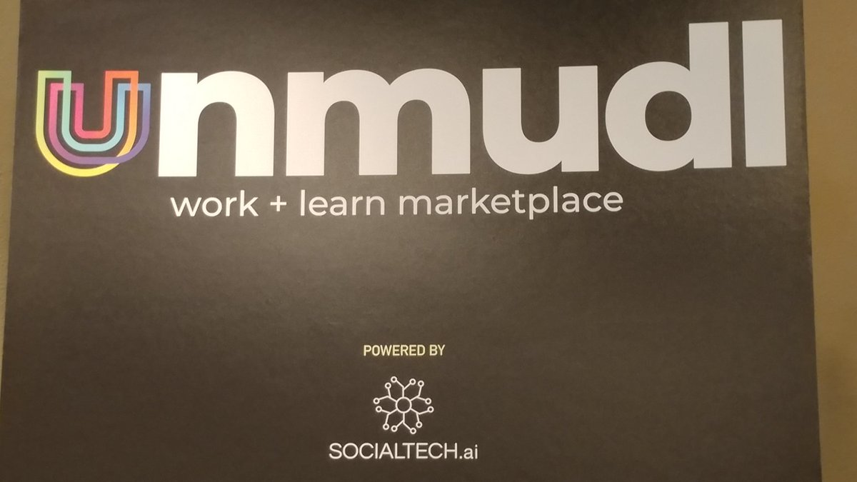 At the announcement of UNMUDL Work + Learn Marketplace in Santa Fe - part of Socialtech. Delighted to be named an advisor to this for-purpose startup.