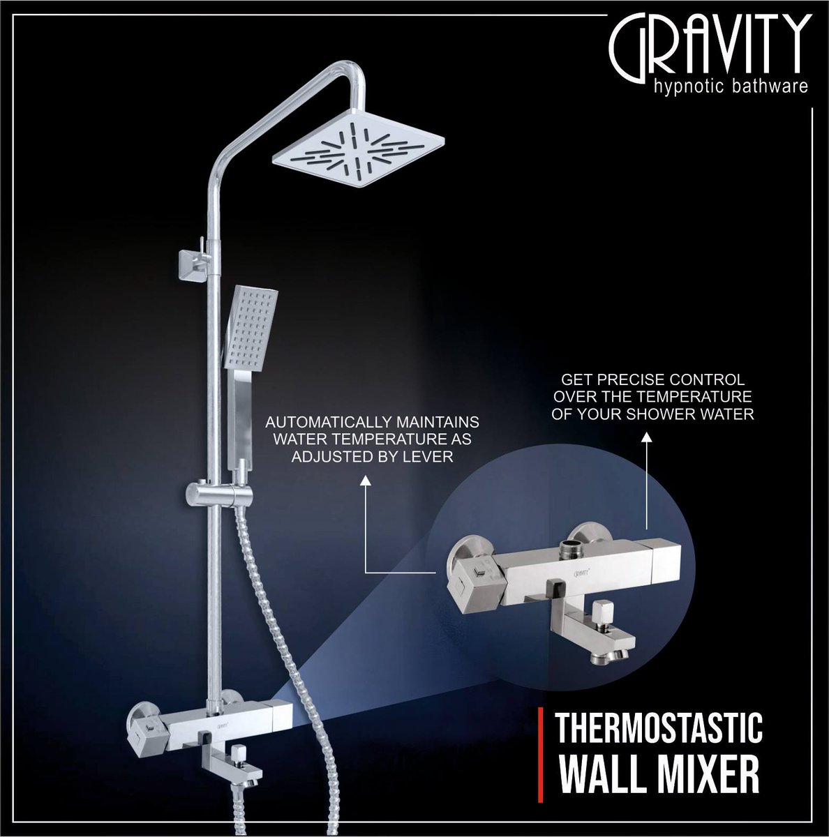 GravityBath's tweet photo. The Thermostatic Mixer by @GravityBath Fittings, adjusts and maintains the temperature of your shower as selected by you. to know more visit https://t.co/vbP8IH8QNK
#bathroomfittings #gravitybathfittings #rainshower #waterfallshower #showerhead #shower #thermostaticmixer https://t.co/LqlfyIAZmQ