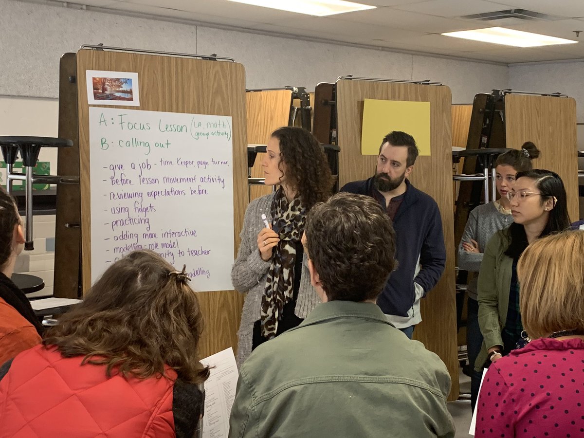 SHES_Dolphins's tweet photo. Our self-contained teachers shared their professional knowledge with general education teachers & staff around best practices with behavior looking at data collection & antecedents #FCPSR2 https://t.co/vbGbmkiFDz