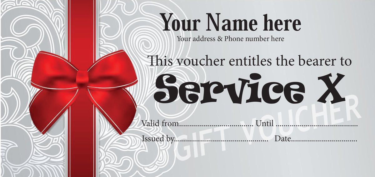 We are now producing gift vouchers for #Christmas - personalised to your business. 
✔️ 50 for £25.00    
✔️ 100 for £30.00     
✔️ 250 for £35.00.

🎅Grab your personalised Christmas Cards supplied with envelopes 🎅