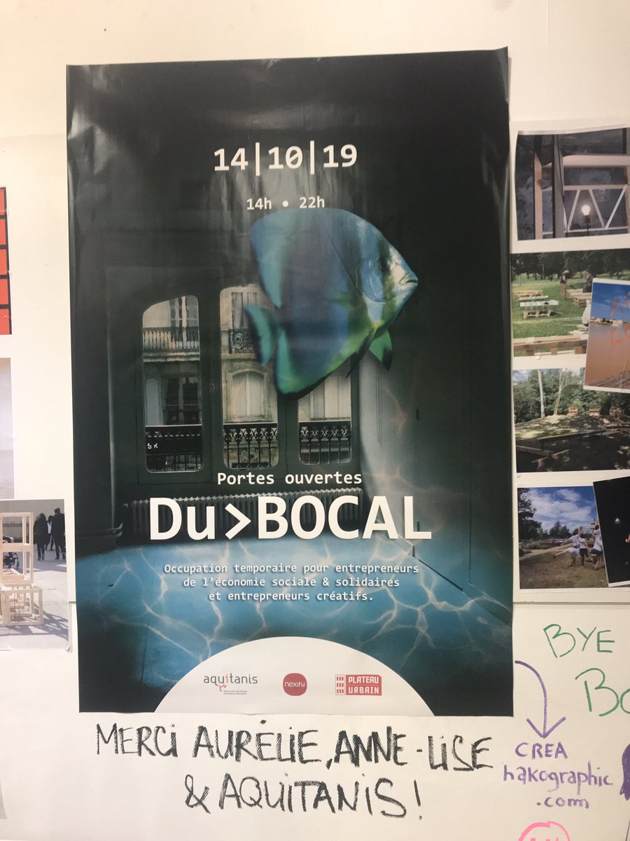 gicquel_laeti's tweet photo. Retour sur une expérience d’occupation temporaire d’un lieu vacant, Le BOCAL à Bordeaux, révélateur d’une nouvelle dynamique dans la métropole !

#occupationtemporaire
@PlateauUrbain 

Merci pour l’invit @LorraineKBezbo💥 https://t.co/eG2ZufXrpD