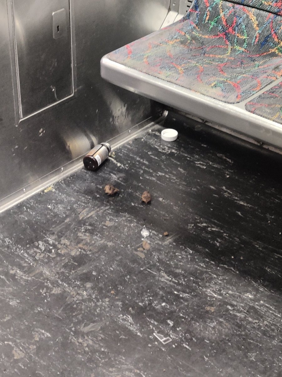jeremysnewman's tweet photo. There is literally, without exaggeration, shit on this train.
#ShitOnTheTrain @MBTA (car 01861on the #RedLine) #mbtaFAIL #ShitTrain #ShitTrainMBTA #dookie #dung #poop #WTF #shit #MBTA https://t.co/Mj2WABGtrN