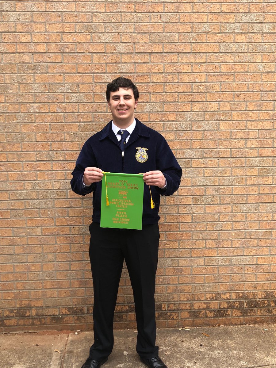 Congratulations to our FFA Public Speakers on their first competition of the year at Heart of Texas Fair. Cole Wheeler represented Lampasas well by making the finals and placing 5th overall! Great day! ⁦<a href="/LampasasFFA/">Lampasas FFA</a>⁩ ⁦<a href="/LampasasHS/">Lampasas HS</a>⁩