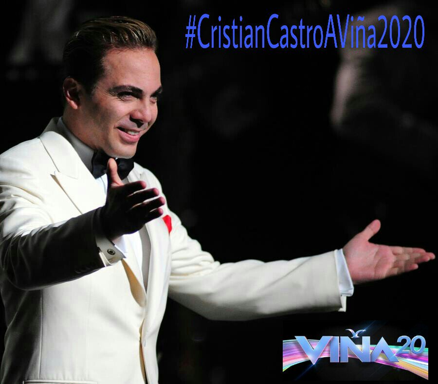 Desde España pedimos q el gran @CristianCastro esté presente en @vinadelmar @elfestival @CANALHISTORICO @cotyreginato @VinaDelMarCC #CristianCastroAViña2020