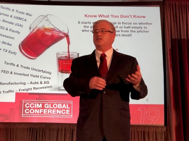 ccim's tweet photo. Our Chief Economist K.C. Conway, MAI, CRE, shares his expertise about preparing for a market correction with the #CCIMGlobal crowd. https://t.co/MhQrTej4VH