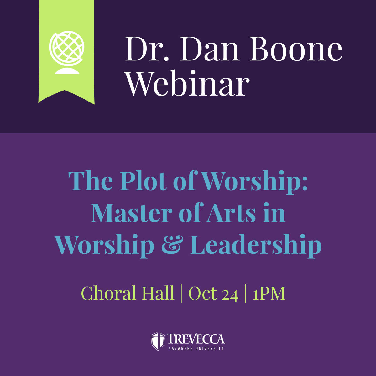 I'll be discussing the role of worship in the church, the creative process and more at <a href="/Trevecca/">Trevecca Nazarene University</a>'s webinar event on Oct. 24. I hope you'll join us live or remotely. Register here: form.jotform.com/92725816665165