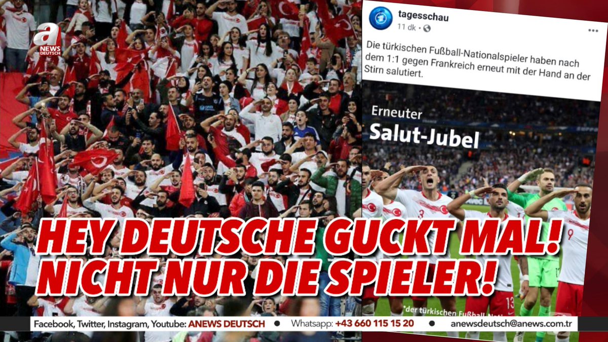 Türkische Nationalspieler haben nach dem 1:1 gegen Frankreich mit der Hand an der Stirn salutiert. Damit begrüßten sie die türkischen Streitkräfte, die gegen die Ypg/Pkk-Terroorganisation kämpfen - deutsche Medien sind verärgert.
#pkk #ypg #Syrien #Türkei #Deutschland #Fussball