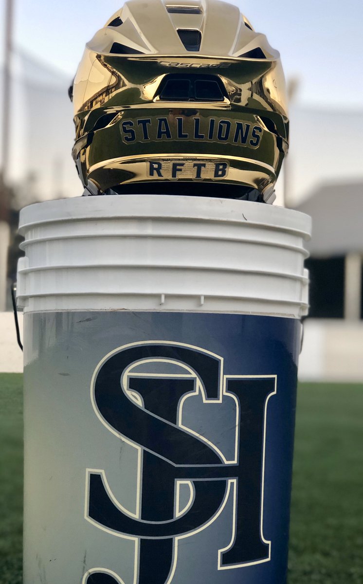 Unveiling the New 🔥🔥🔥 San Juan Hills Boys Lacrosse <a href="/CascadeLacrosse/">Cascade Lacrosse</a> Helmets for 2020 Season! Thanks to all the parents for supporting the move to the new helmets for their Stallion! #NoBetterPlace #RFTB #sjhhslacrosse #stallionlacrosse