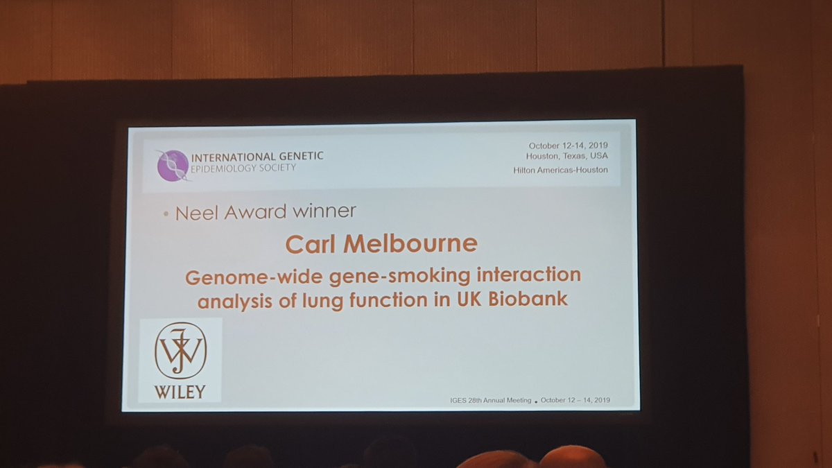 Congratulations <a href="/CAMelbourne/">Carl Melbourne</a> on winning the Neel award, great talk and a really interesting study! #iges19