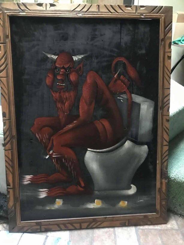 Dark_Homunculus's tweet photo. “The Devil’s Smoothie”, oil on canvas.

@LMKnightArt 
@ThisIsRadPod https://t.co/DApxGjY3wD