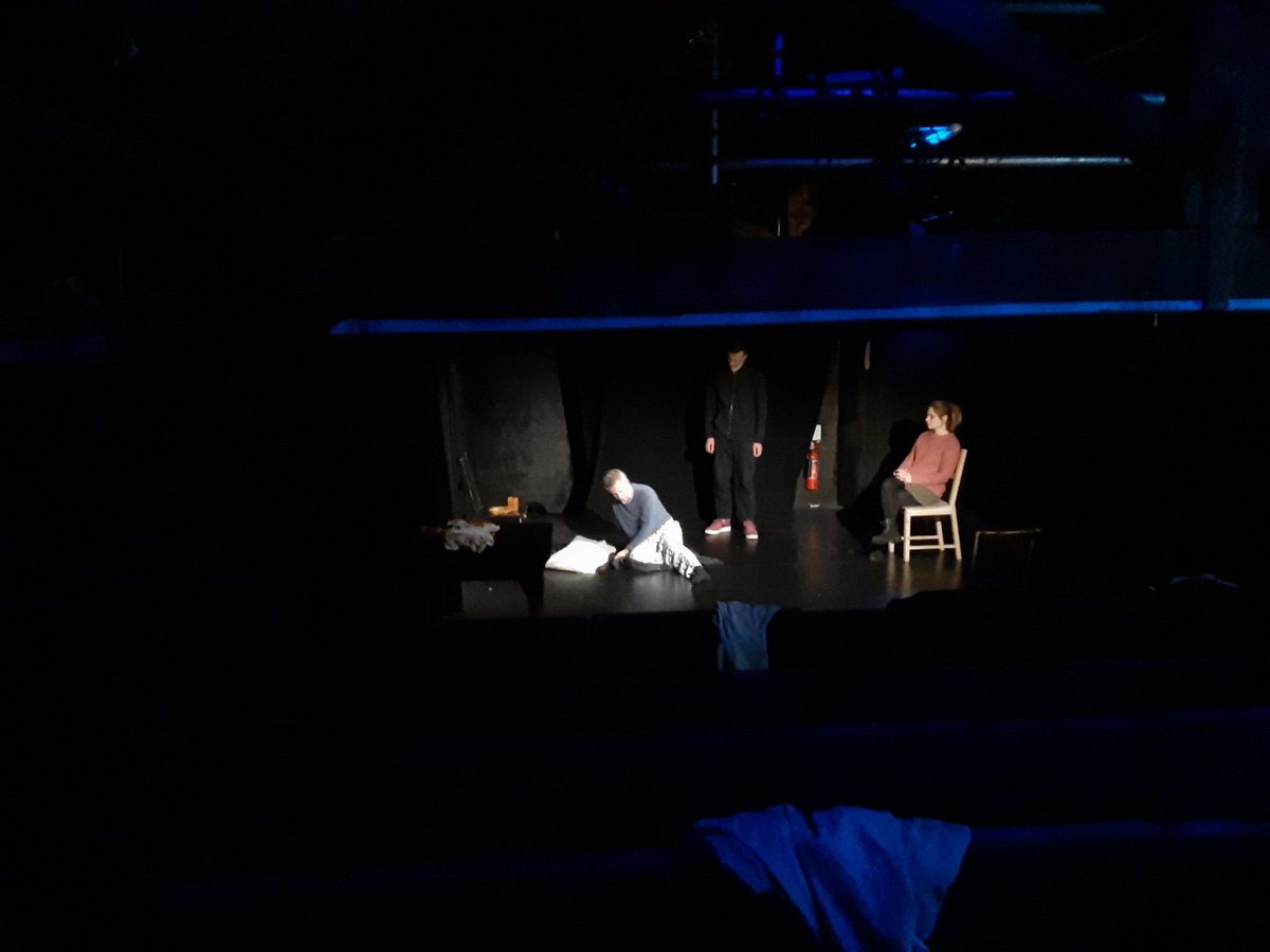 DanicaCharlotte's tweet photo. Rehearsals for @LndnHorrorFest, featuring my autumn knitwear collection @ThePleasance - tix ����👉👉 https://t.co/BTktcnlSA0 https://t.co/tRM6BYKdHO