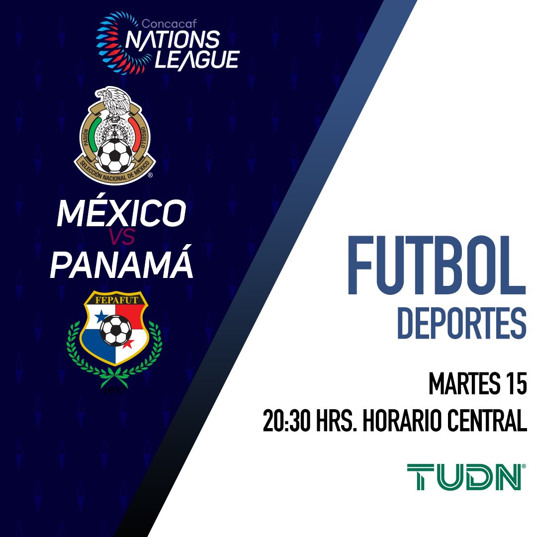CablecomMX's tweet image. ¡México se enfrentará a Panamá en la Liga de Naciones! Apoya a la Selección por @tudnmex. ⚽ 🥅