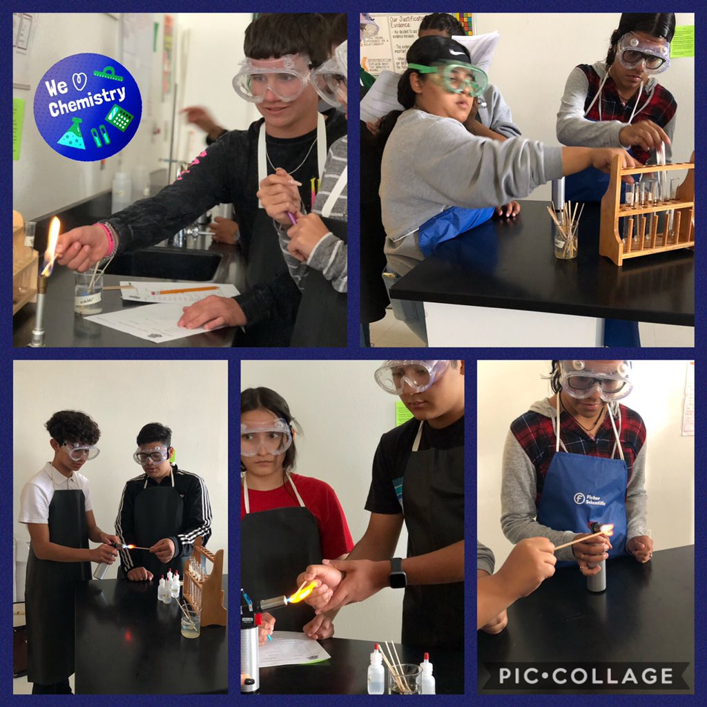 Patriots doing the flame test to observe the colors different metallic ions release. #cecapatriots #wearececa #weareclintisd <a href="/MrsVictorino/">Mrs. Victorino-Rodriguez</a> <a href="/CecaScience/">CECA SCIENCE</a>