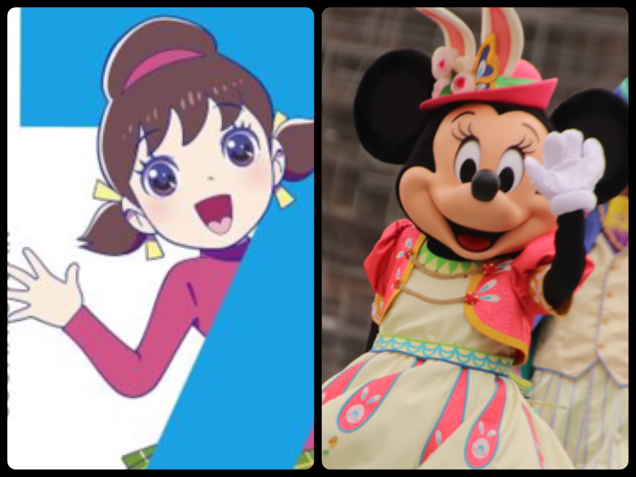 Yamato 遠藤綾さん ミニーちゃんもトト子ちゃんもかわいいよー まさか同じ声優キャラで痛バを作ることになるとは予想してなかったw 同じ声優でキャラ四人晒せ