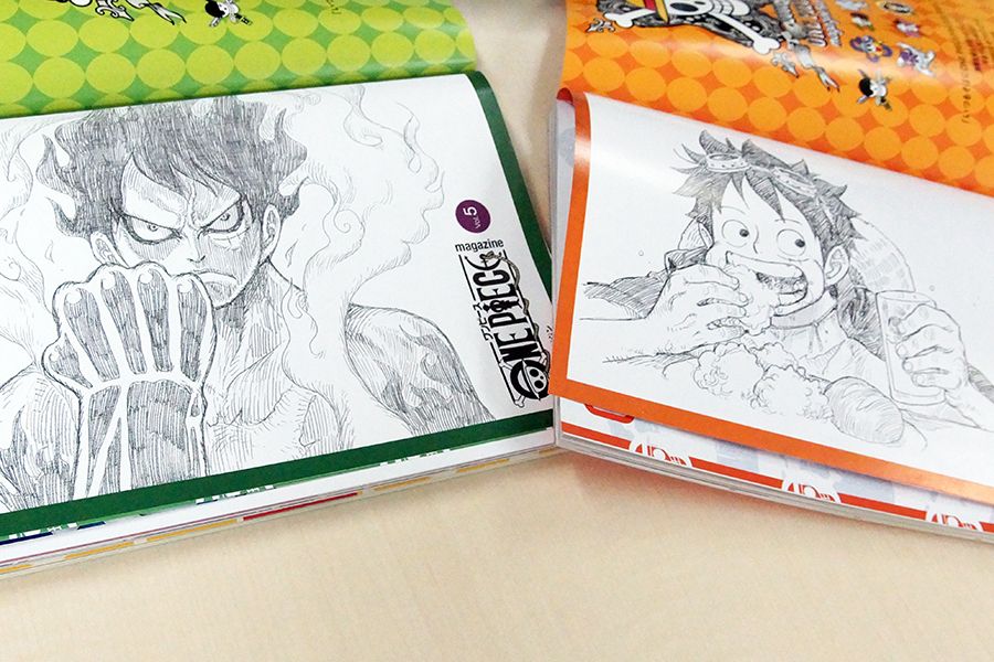 ワンピース マガジン 公式 No Twitter 毎号の表紙を飾る尾田栄一郎描き下ろしイラスト 表紙と裏表紙に分かれてもったいない そんな風に思ってる人いる 実は 巻頭口絵に文字無しの全体図が載っているのでした 知らなかった という人は ぜひ買ったら表紙を