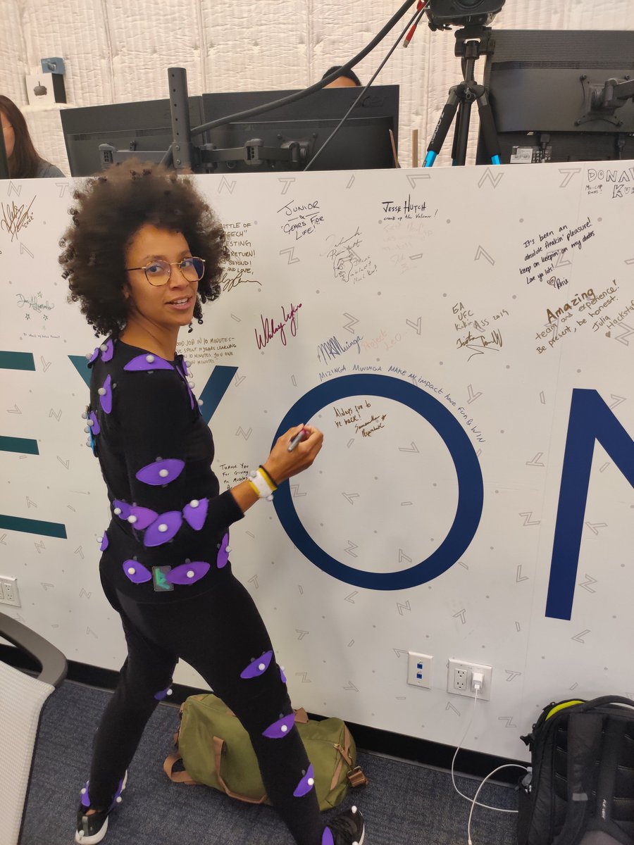 Beyond_Capture's tweet photo. We are thankful for our clients, our team and fun shoots like this one! Just a few more signatures for the Beyond wall from some amazing talent this week. 

Happy Thanksgiving! 

#Thisismocap #mocap #performancecapture #gobeyond #beyondcapturestudios https://t.co/hxZIANNoSc