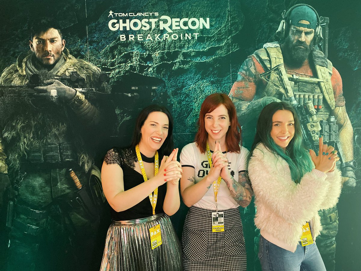 thegeekgg's tweet photo. Charlie’s Angels hanging out in the @AlienwareOz VIP room over the #PAXAUS weekend.
I had a lot of fun playing #GhostRecon #Breakpoint with these ladies for a @UbiAustralia campaign recently ❤️
@MissLiddles @seriesofblursx
#AlienwarePAX https://t.co/KFmTB26WyP