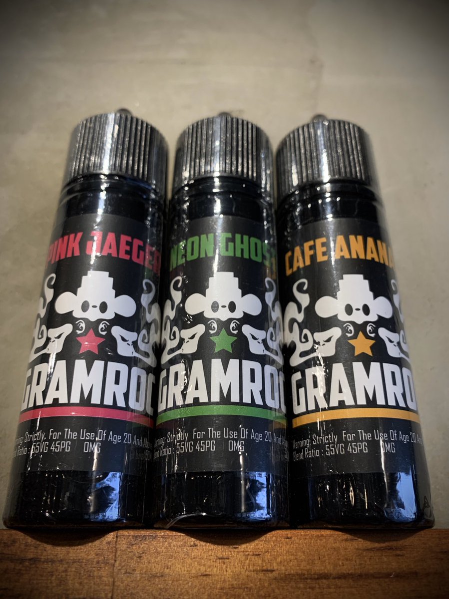 遂に当店にもGRAMROC【PINK JAEGER】が入荷しました！

イェーガーボムというお酒をイメージしたと思われるリキッドで、イェーガー×レッドブル味となっております！

在庫切れだったNEON GHOSTとCAFE ANANASも復活です！

通販はこちら
drvapor.thebase.in/age-verificati…

#ドクベオープンです