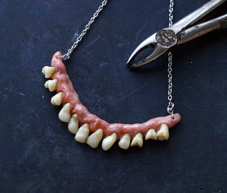 Human Teeth Necklace