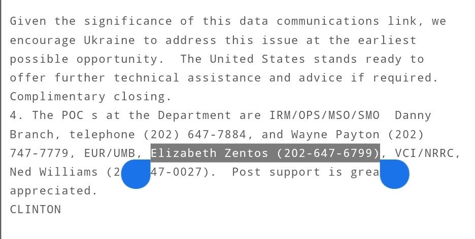 PPS: Telizhenko confirmed to me that Liz Zentos attended the 1/19/16 meeting. She was a State Department official under Clinton, involved in Ukrainian affairs, and served alongside Ciaramella at the NSC as Director for Easter Europe. h/t  @JackPosobiec  https://wikileaks.org/plusd/cables/09STATE93861_a.html