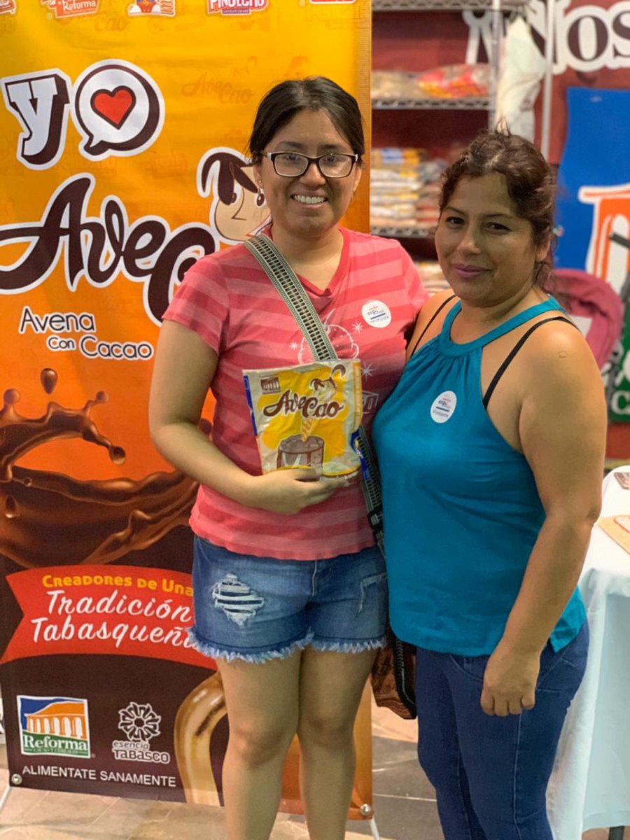chocolateavecao's tweet photo. 🤗 Muchas gracias por visitarnos y llevarse un delicioso chocolate a sus casas 😍 #Avecao #Milkycao #Cocoache #Pinolcho felizmente parte de @EsenciaTabasco 😁 ¡NOS VEMOS PRONTO! #esenciatabasco @CANACINTRA_Tab @canacintratab @SEDEC_Tab #avenaconcacao https://t.co/6ez2Qb4Rrn