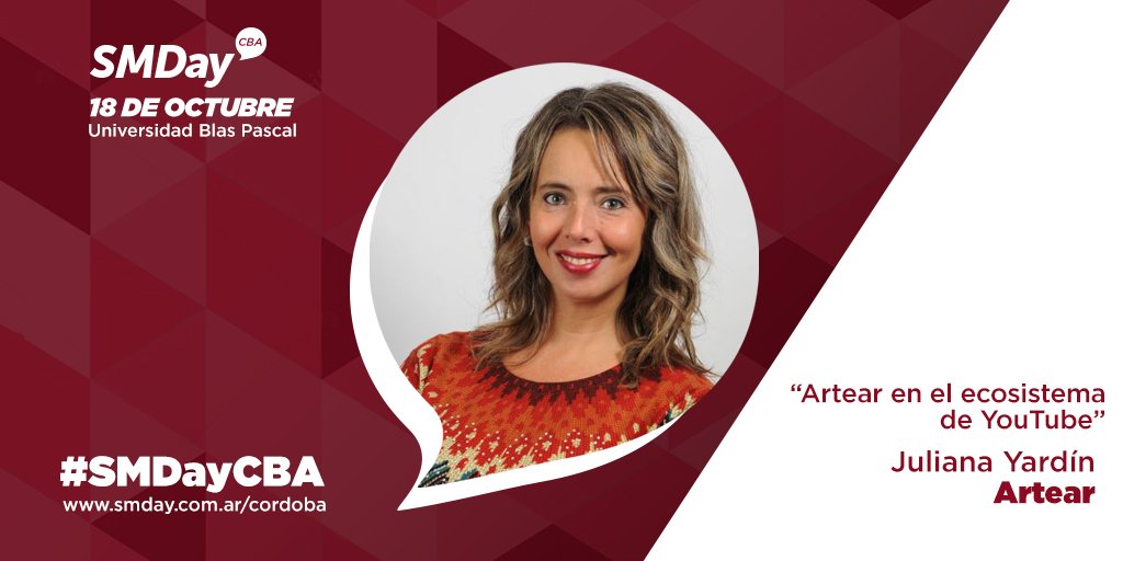. <a href="/julyyardin/">Juliana Yardin</a> nos trae "Artear en el ecosistema digital" ¿Ya tenes tu anticipada? Conseguila en smday.com.ar/cordoba #SMDayCBA
