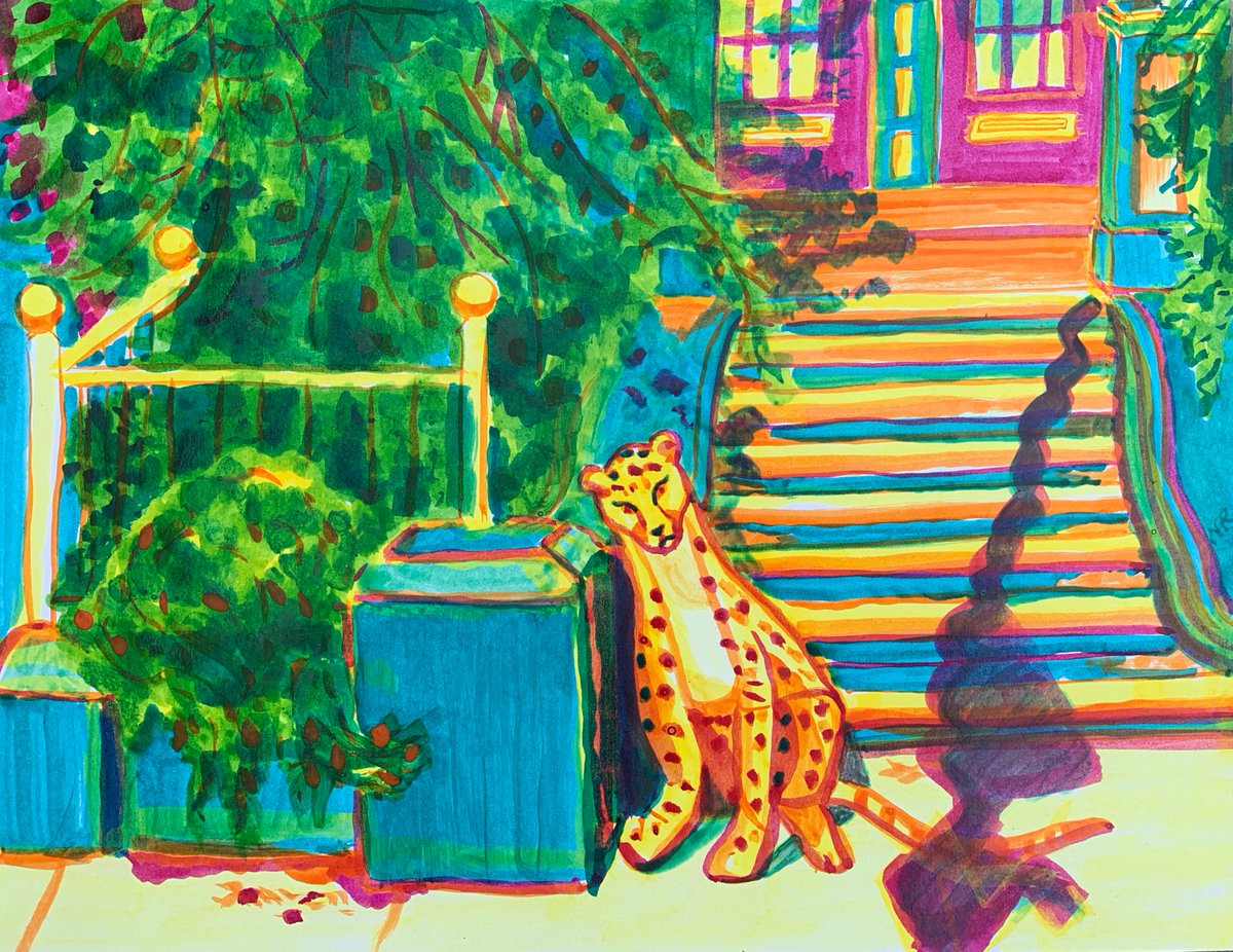 This week’s #SFArt piece: 'Haight Street Cheetah' by <a href="/headphonerecord/">headphonerecord</a>.