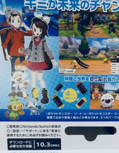 ポケットモンスター ソード シールド のダウンロードカード版が販売中 Nintendo Switch 情報ブログ