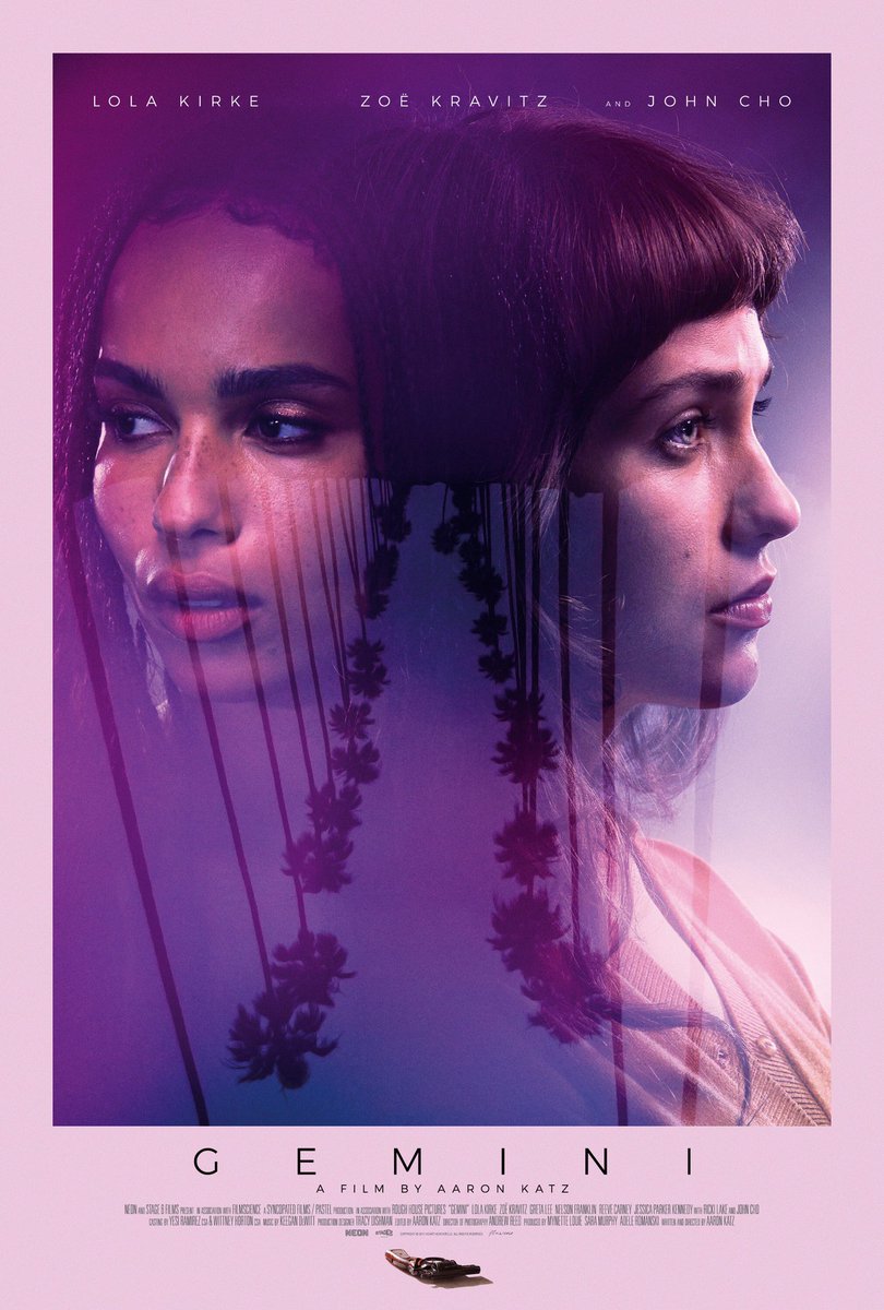 Now that Zoe Kravitz is trending go watch GEMINI a truly underrated film, a noir love letter to LA with a Jazz influence soundtrack that is insanely magnificent.  <a href="/geminithefilm/">Gemini</a>
