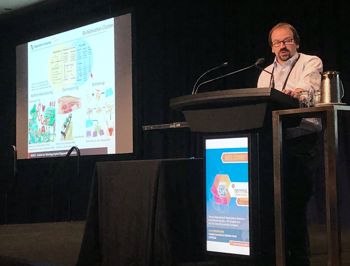 Great start to <a href="/ISBioFab/">Intl Soc Biofab</a> Special Session #1 <a href="/ApTermis/">TERMIS-AP + ABMC7 2019</a> #termisabmc. <a href="/MoroniGroup/">Moroni Lab</a> speaking on his advanced Biofabrication and electospinning technologies