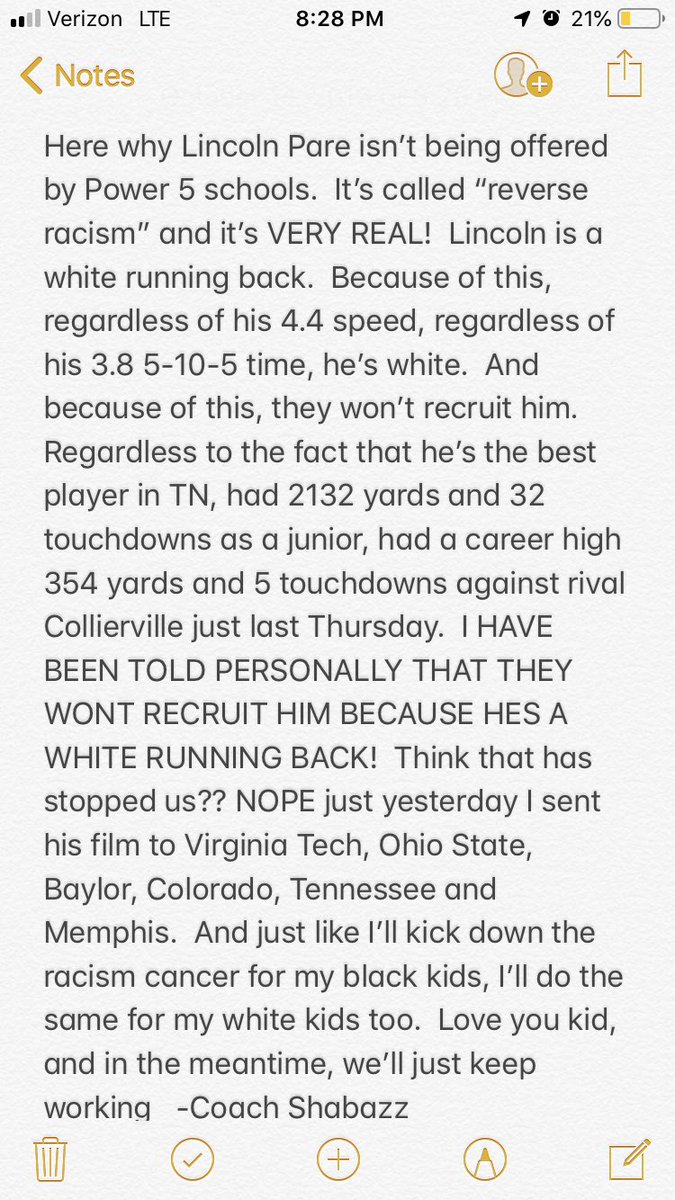 Coach Shabazz CSCS (@teamshabazz9) on Twitter photo Here the REAL answer as to why <a href="/Lincdog4/">Lincoln Pare</a> hasn’t received his Power 5 offer. REAL answer. <a href="/johnvarlas/">John Varlas</a> Here the REAL answer as to why <a href="/Lincdog4/">Lincoln Pare</a> hasn’t received his Power 5 offer. REAL answer. <a href="/johnvarlas/">John Varlas</a>