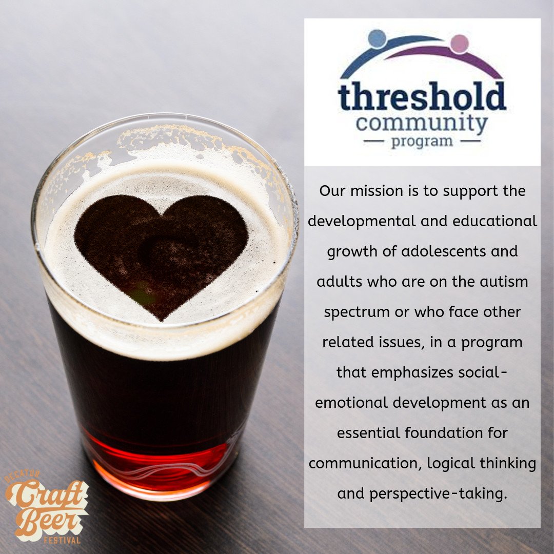 We're proud of the organizations we're able to help through ticket sales. Over the years, Decatur Beer Fest has raised more than $1.4 million for great causes like Threshold Community Program. You can still get your tic... bit.ly/34AWlzp
#decaturbeerfest #drinkbeerdogood