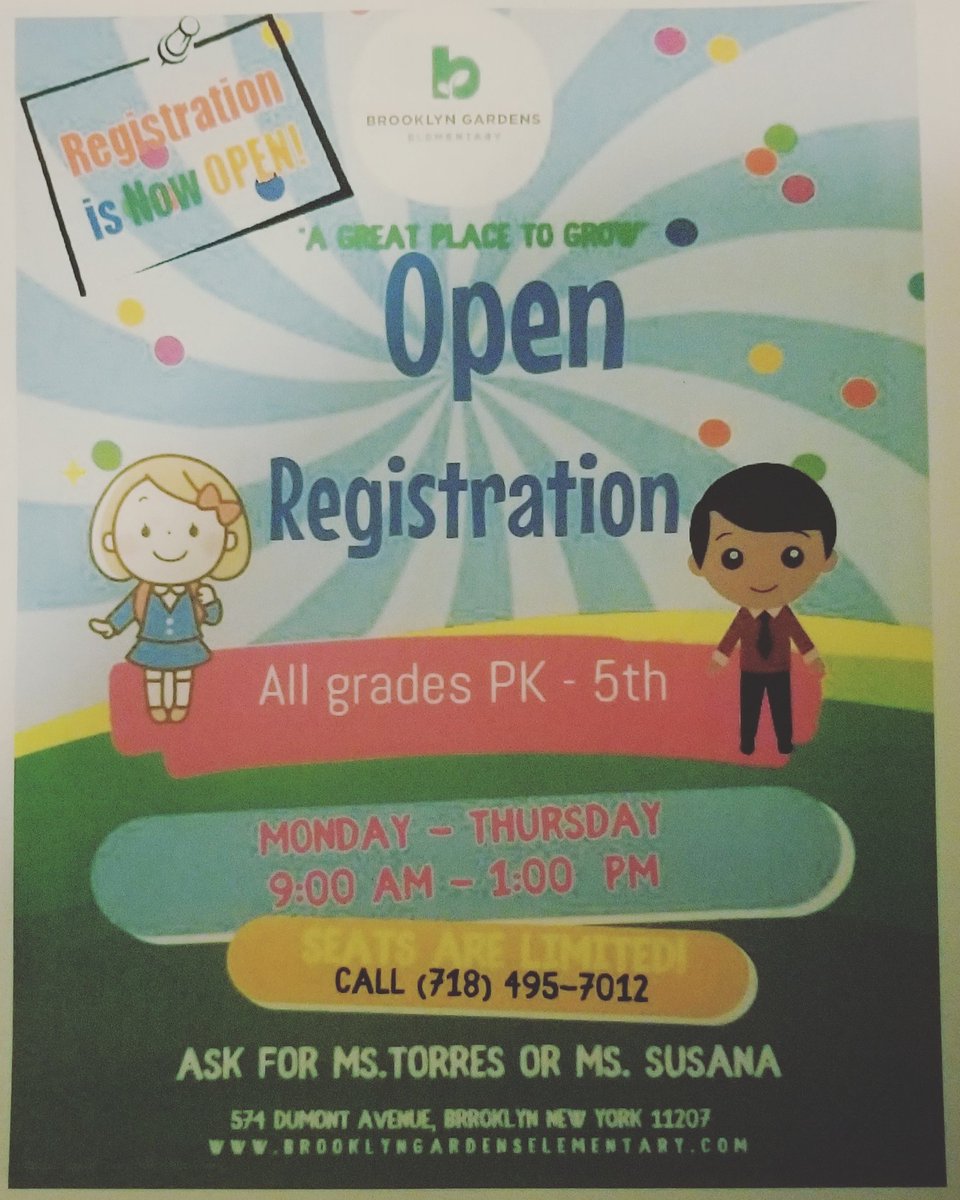 Calling all families! Calling all students! Open enrollment! @nycdistrict19 @suptkarenwatts #greatplacetogrow #excellenceineastnewyork #d19allthewayup