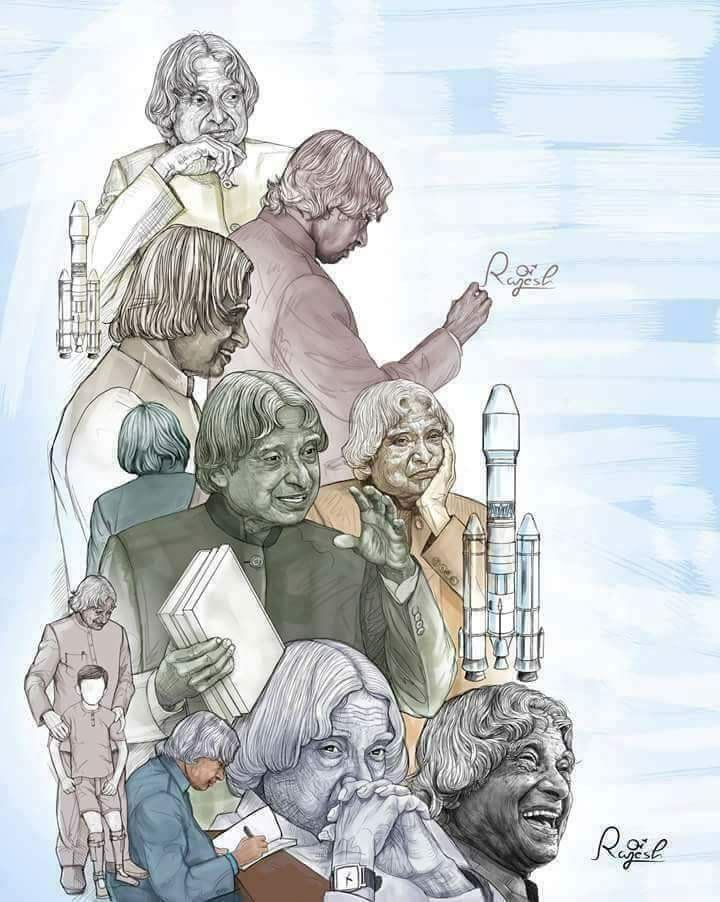 Happy birthday Dr.A.P.J. Abdul Kalam sir Missile Man A great inspiration to all youngsters  