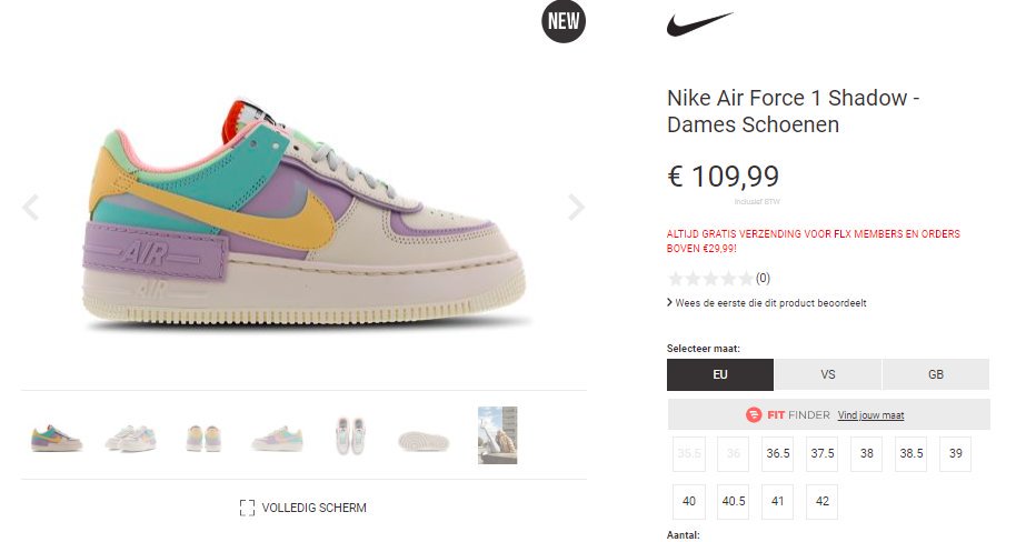 air force one shadow pastel foot locker