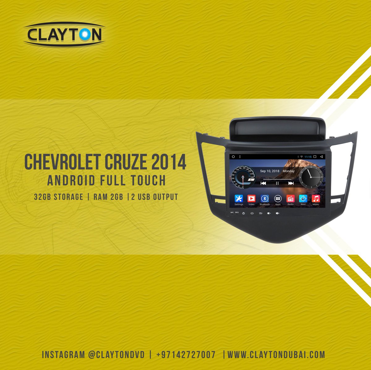 claytondvd's tweet photo. Chevrolet Cruze 2014 Android Full Touch
✦ With Rear View Camera
✦ With Installation
https://t.co/vWHoyf0DE8…/
#chevrolet #cruze #stereo #installation #navigation #gps #cargps #cardvd #carnavi #dubai #clayton #car #dvds #uae https://t.co/u2eBj5X6ag