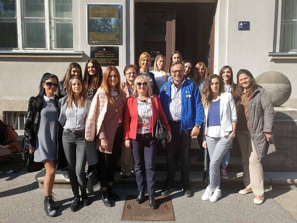 Obukama na temu osnova palijativne medicine na Medicinskom fakultetu u Zagrebu nastavljen projekat "Support life – Podrži život", koji finansira Evropska unija, kroz Intereg program prekogranične saradnje Srbija-Hrvatska. Naš tim sa partnerima bio je deo ove obuke #euproject