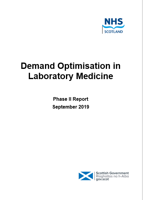 NMDNScot's tweet photo. The Demand Optimisation Phase II Report is has now been published at: https://t.co/QOdoTyisPf
The Report outlines Phase II activity and the objectives for Phase III which has now commenced. #Demandoptimisation #diagnostics #AtlasofVariation #RealisticMedicine https://t.co/ENuH1xcy4h