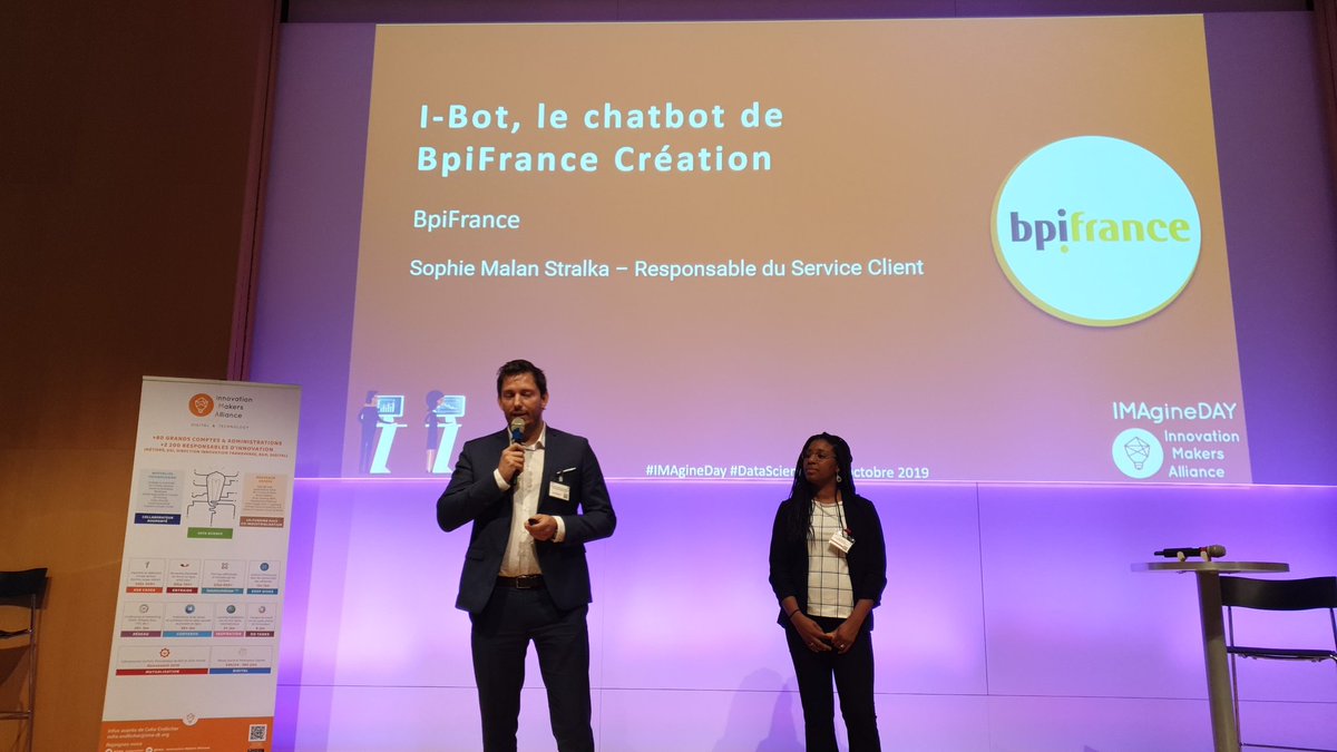 ellisphere's tweet photo. Les #chatbots à l'honneur avec @synapse_dev et @Bpifrance. #IMAgineDay #machinereading #IA https://t.co/sQbHHZQPF6