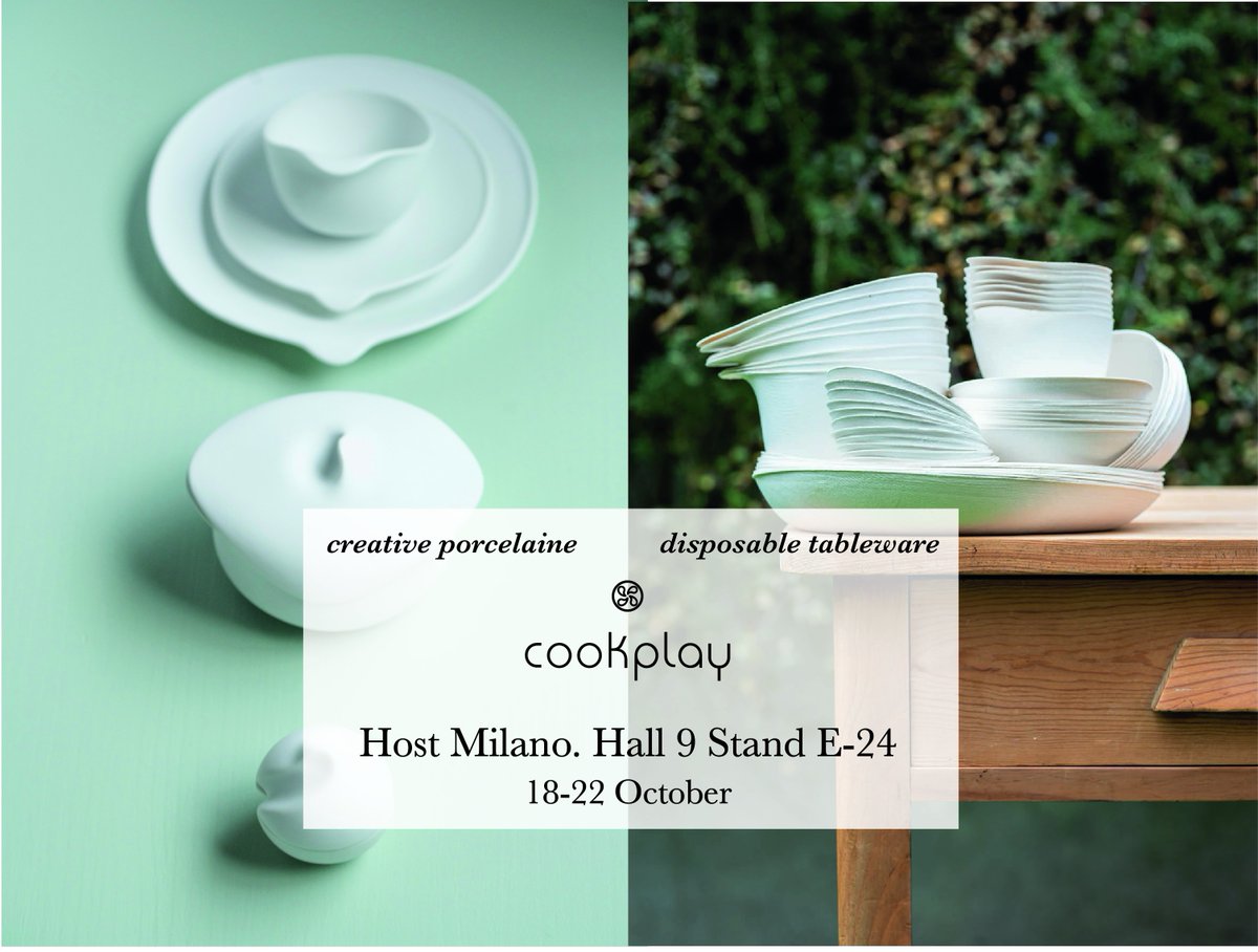 CookplayCuisine's tweet photo. Faltan 3 Dias para Host Milan , el Salón Internacional de la Hostelería y la Restauración Profesional #cookplay #design #diseño #hosteleria #vajilla #creativa https://t.co/KspLKeyDle
