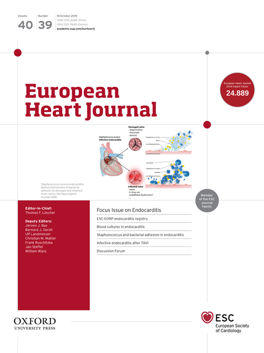 CMVB_KULeuven's tweet photo. Our recently graduated PhD Laurens Liesenborghs and current PhD student Severien Meyers are on the cover of European Heart Journal with their research on S. aureus endocarditis, congrats! #europeanheartjournal #endocarditis #staphylococcusaureus

https://t.co/lFPL67PTOW https://t.co/Zl6bqkanrd